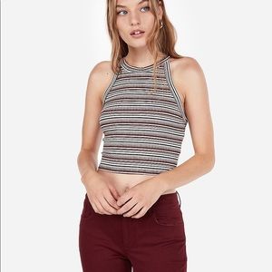 Express halter neck crop top